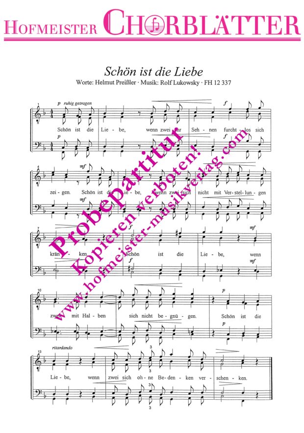 Schön ist die Liebe