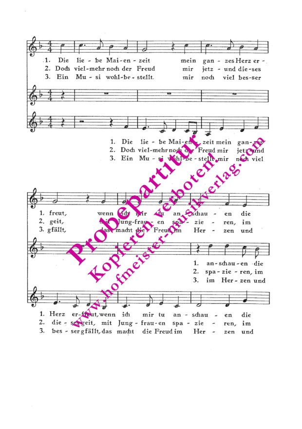 Die liebe Maienzeit (1611)