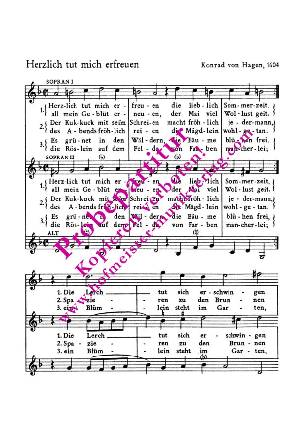 Herzlich tut mich erfreuen (1604)