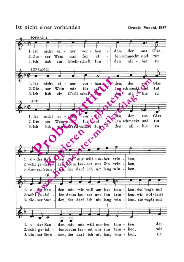 Ist nicht einer vorhanden (1597)