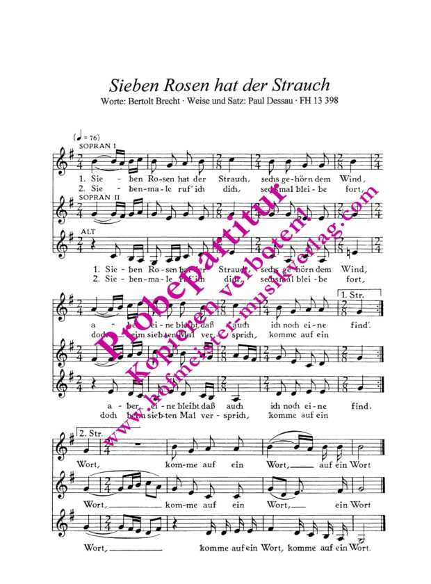 Sieben Rosen hat der Strauch