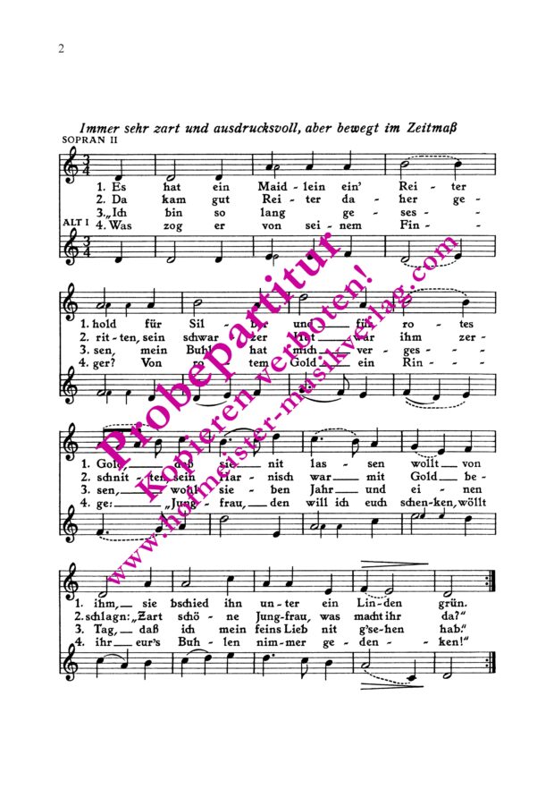 Es hatt ein Maidlein ein' Reiter hold (1540)