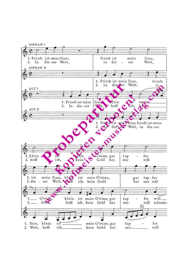 Frisch ist mein Sinn (1597)