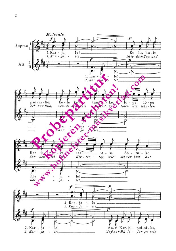 Hirtenlied (Karjase laul)