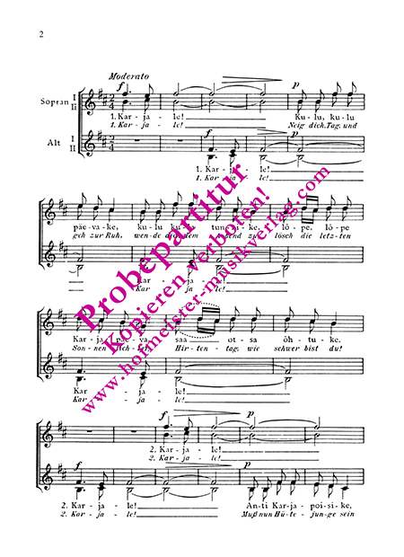 Hirtenlied (Karjale laul)