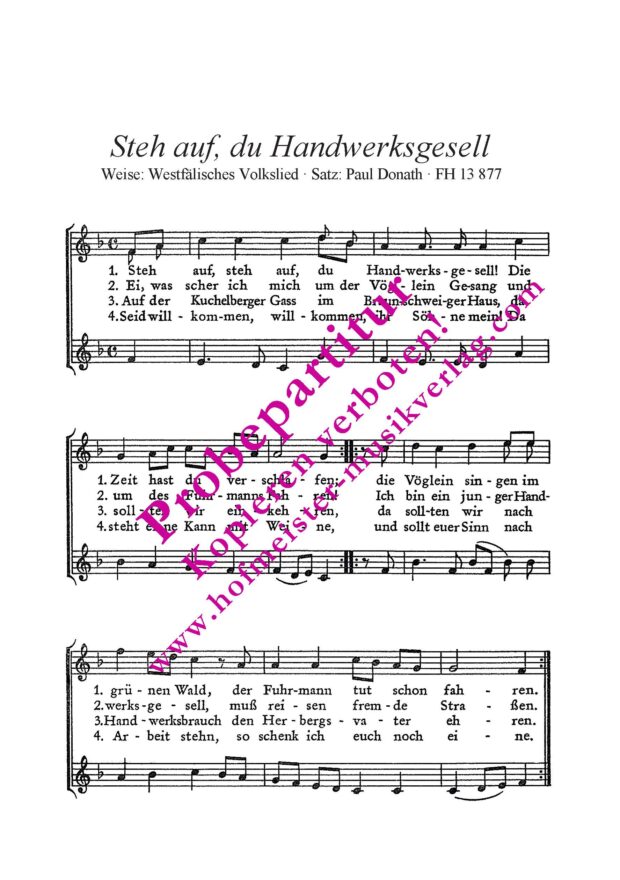 Steh auf, du Handwerksgesell