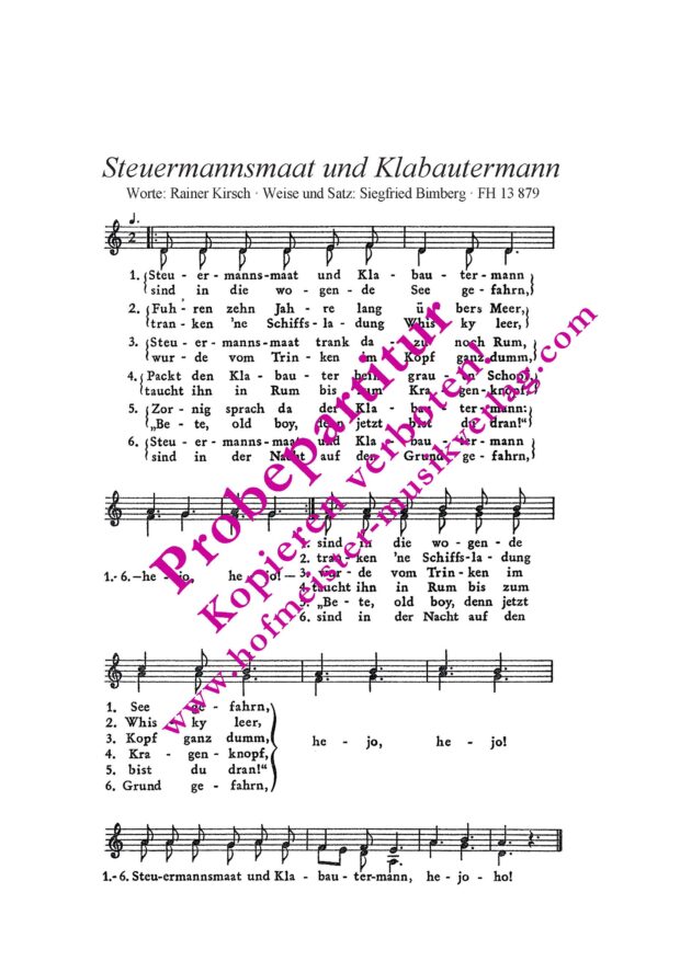 Steuermannsmaat und Klabautermann