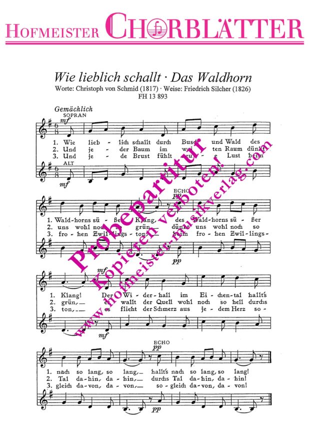 Wie lieblich schallt