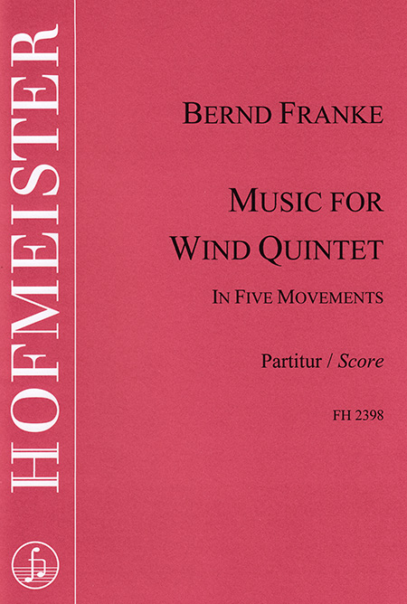 Music for wind quintet in five movements / Partitur