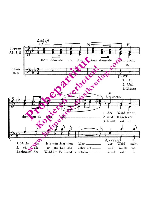 Reiterlied (Die Nacht von letzten Sternen klar)