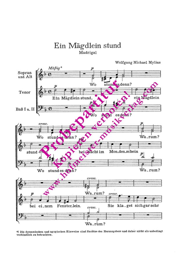 Ein Mägdlein stund.