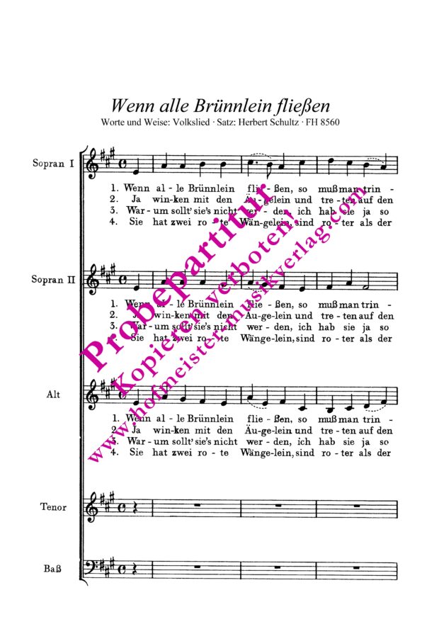 Wenn alle Brünnlein fließen