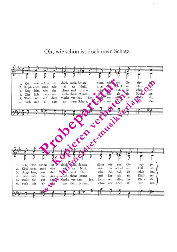 Oh, wie schön ist doch mein Schatz