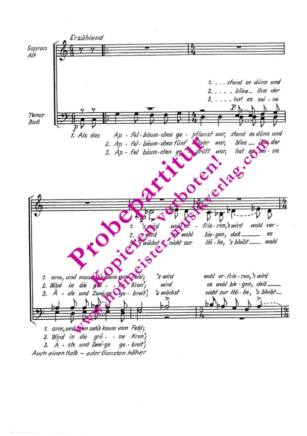Lied vom Apfelbaum