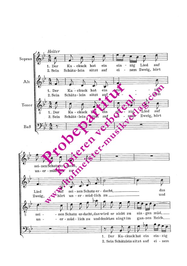 Der Kuckuck als Rezensent (Der Kuckuck hat ein einzig Lied)