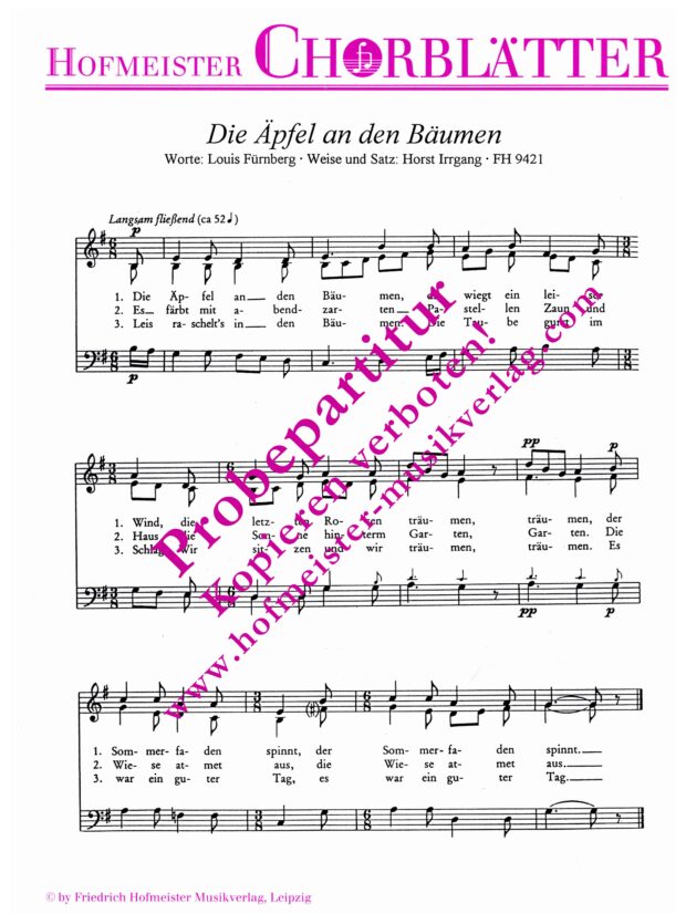 Spätsommerabend (Die Äpfel an den Bäumen)