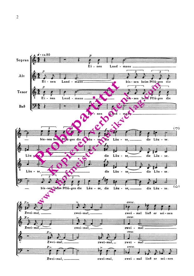 Der Landmann. Radikalkur (Einen Landmann bissen beim Pflügen die Läuse)