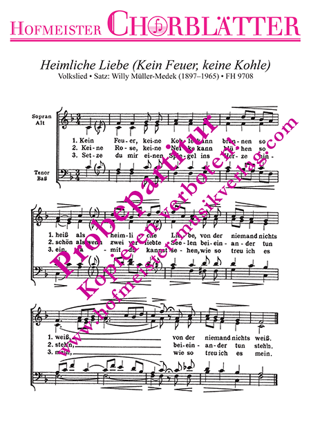 Heimliche Liebe (Kein Feuer, keine Kohle)