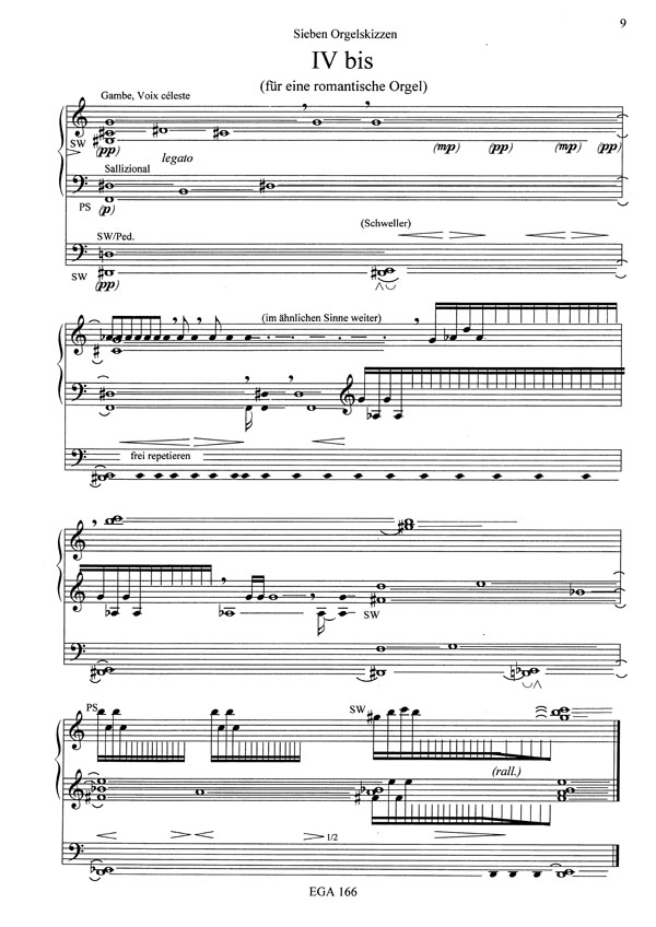 Sieben Orgelskizzen