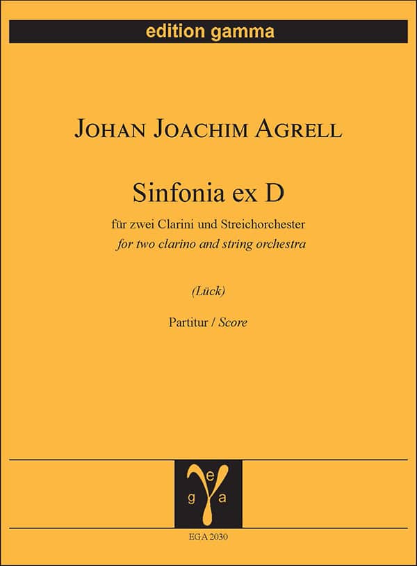 Sinfonia ex D / Partitur