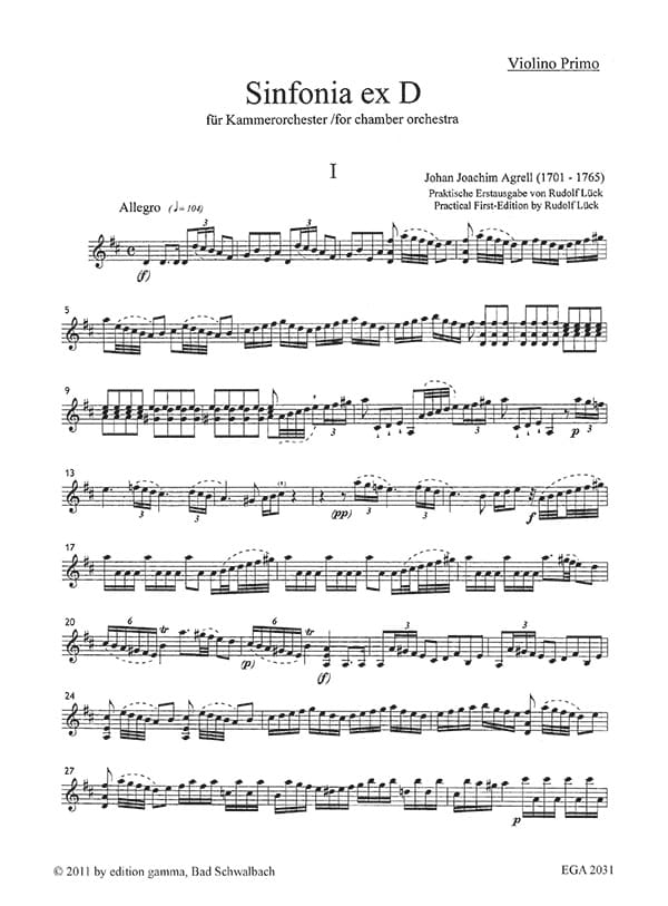 Sinfonia ex D / Stimmensatz – Bild 2