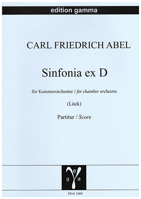Sinfonia ex D / Partitur