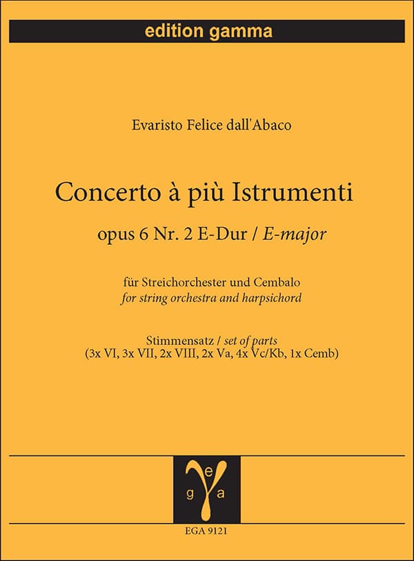 Concerto à piu istrumenti op. 6 Nr. 2 E-Dur / Sts