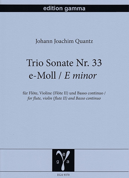 Trio Sonate Nr. 33 e-Moll