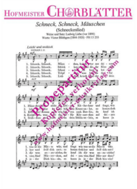 Schneck, schneck, Mäuschen (Schneckenlied)
