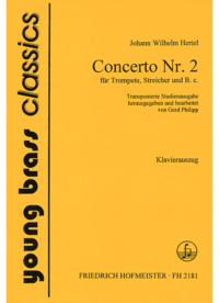 Concerto Nr. 2 für Trompete, Streicher und B. c. / KlA.