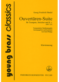 Ouvertüren-Suite für Trompete, Streicher und B.c.  / KlA