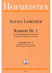 Konzert Nr. 1 für Tuba/ Baßposaune und Orchester / KlA