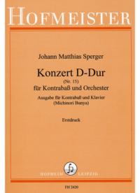 Konzert (Nr.15) D-Dur für Kontrabaß und Orchester / KlA.