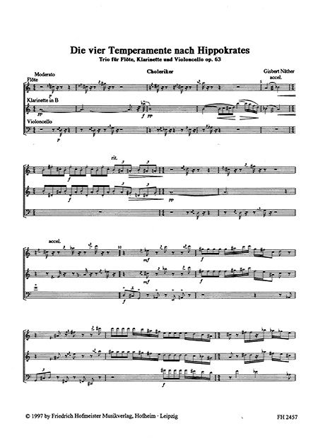 Die vier Temperamente (nach Hippokrates), op. 63 – Bild 2
