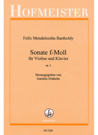 Sonate f-Moll, op. 4