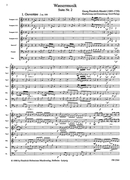 Suite II aus der "Wassermusik" (HWV 349) – Bild 2