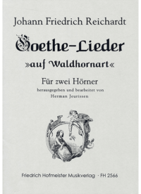 Goethe-Lieder "auf Waldhornart"