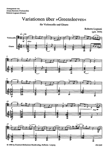 Variationen über Greensleeves – Bild 2