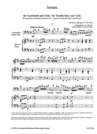 Sonata für Kontrabaß und Viola (Meier CI /6)