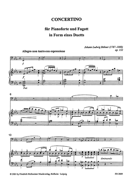 Concertino für Pianoforte und Fagott – Bild 2