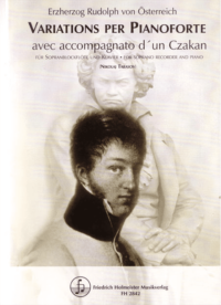 Variations per Pianoforte avec accompagnato d'un Czakan