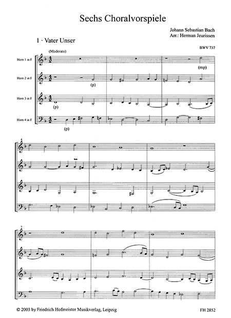 Sechs Choralvorspiele – Bild 2
