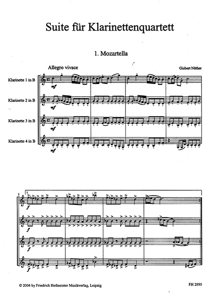 Suite für Klarinettenquartett – Bild 2