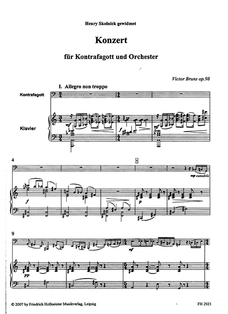 Konzert für Kontrafagott und Orchester / KlA – Bild 2
