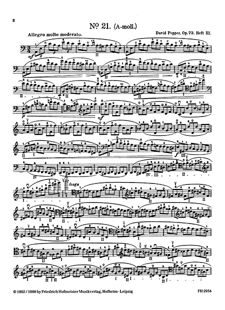 Hohe Schule des Violoncellspiels, op. 73, Heft 3 – Bild 2