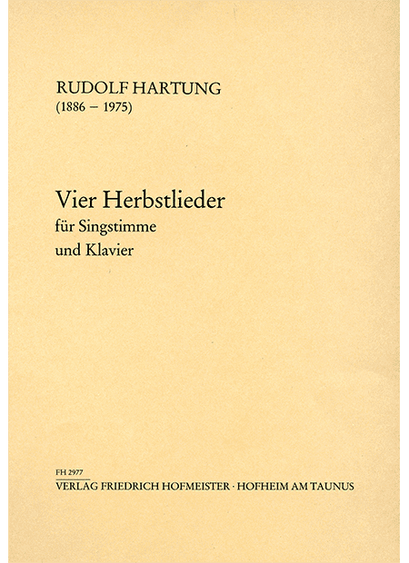 Vier Herbstlieder