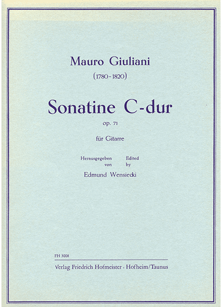 Sonatine C-Dur, op. 71