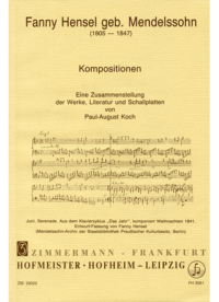 Werkverzeichnis - Fanny Hensel