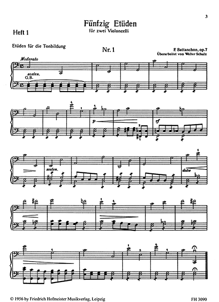 50 Studien für zwei Violoncelli, Vol 1 – Bild 2