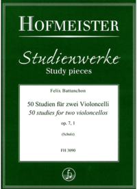 50 Studien für zwei Violoncelli, Vol 1